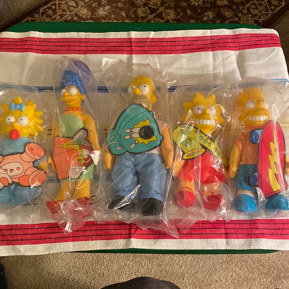 Original in package Simpsons dolls from Burger King in the 1990’s